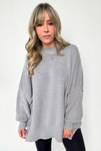  Simple Street Side Slit Oversized Sweater - BACK IN STOCK - Madison and Mallory