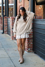 Simple Street Side Slit Oversized Sweater - BACK IN STOCK