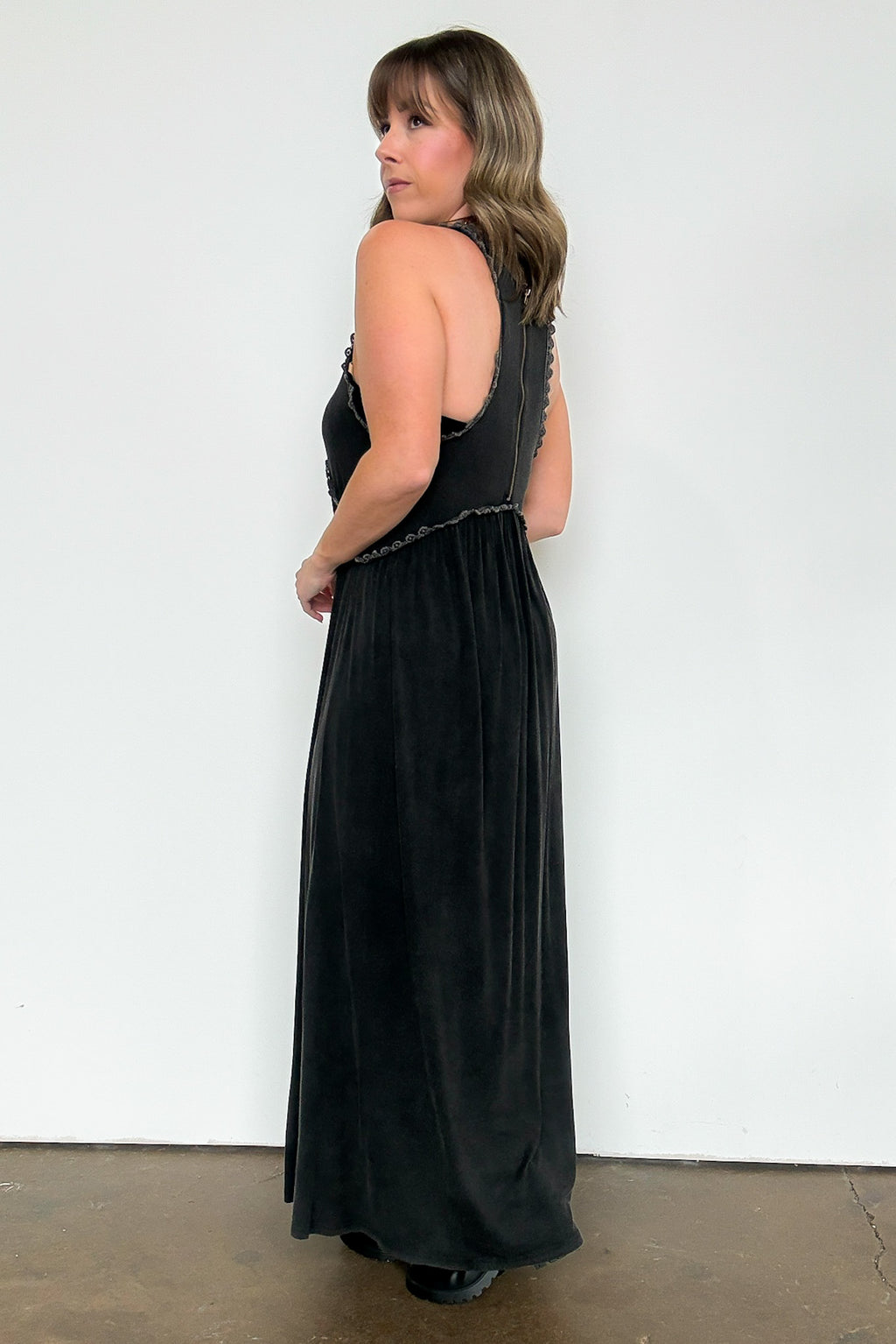 Simply Enticing Flowy Maxi Front Slit Dress - BACK IN STOCK - Madison and Mallory