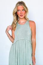 Simply Enticing Flowy Maxi Front Slit Dress - BACK IN STOCK - Madison and Mallory