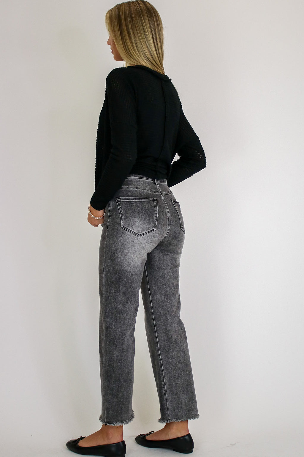 Skyline Charm High Rise Bootcut Jeans - Madison and Mallory