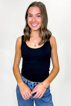 Sleek Form Scoop Neck Tank Top - FINAL SALE - Madison and Mallory