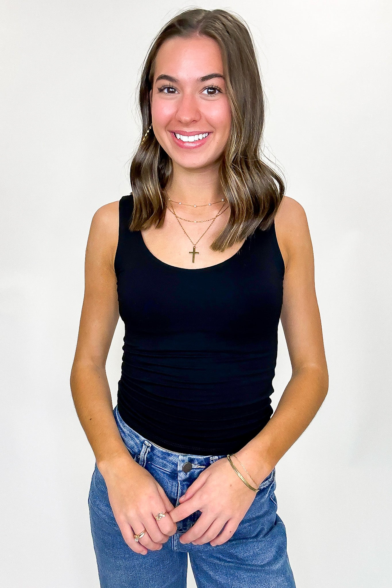 Sleek Form Scoop Neck Tank Top - FINAL SALE - Madison and Mallory