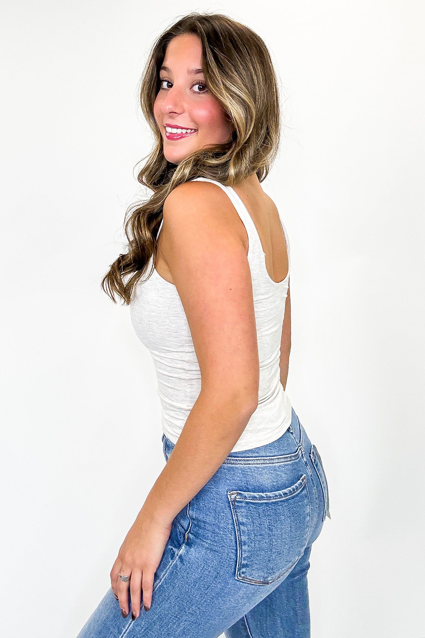 Sleek Form Scoop Neck Tank Top - FINAL SALE - Madison and Mallory