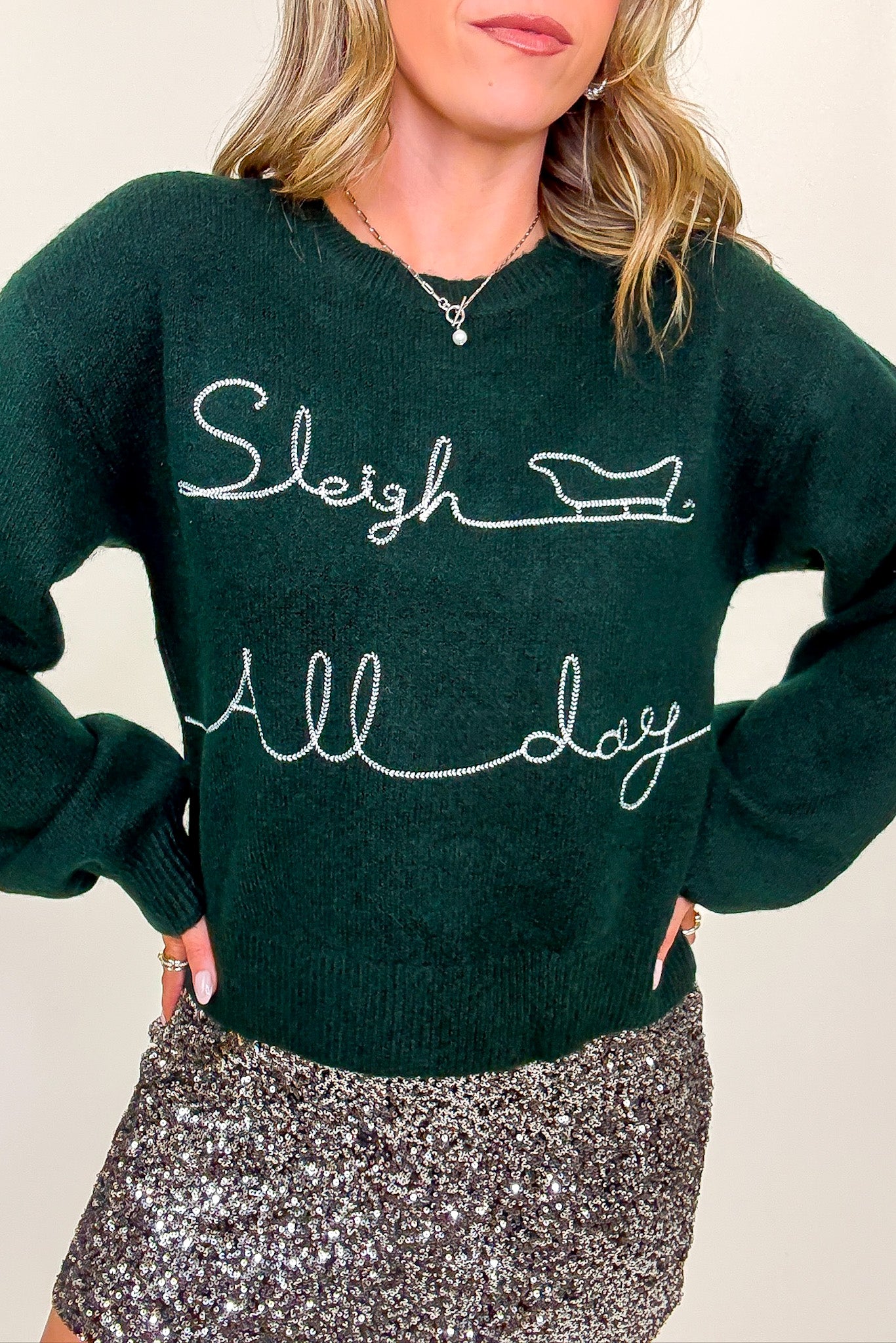 Sleigh All Day Knit Sweater - FINAL SALE - Madison and Mallory