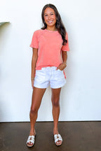 Sloane Mineral Washed French Terry Top