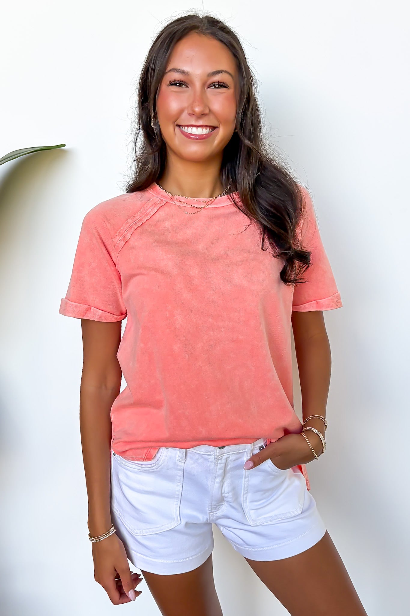 Sloane Mineral Washed French Terry Top - BACK IN STOCK - Madison and Mallory