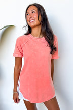 Sloane Mineral Washed French Terry Top