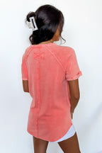 Sloane Mineral Washed French Terry Top - Madison and Mallory