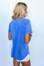 Sloane Mineral Washed French Terry Top - Madison and Mallory