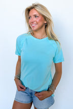 Sloane Mineral Washed French Terry Top