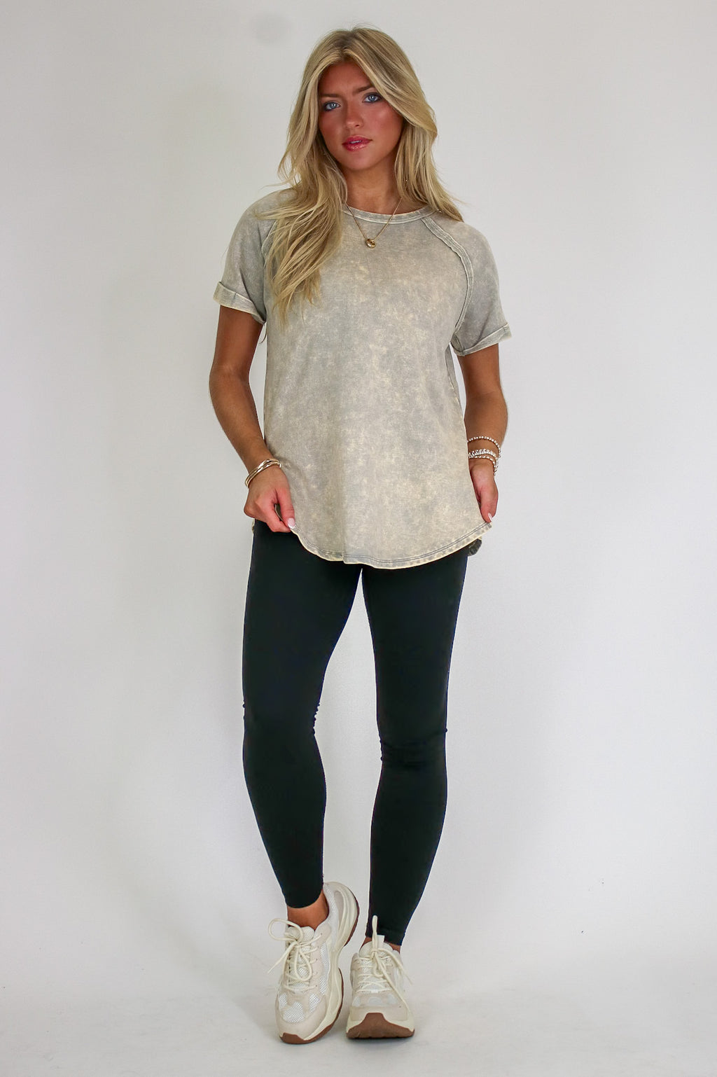 Sloane Mineral Washed French Terry Top