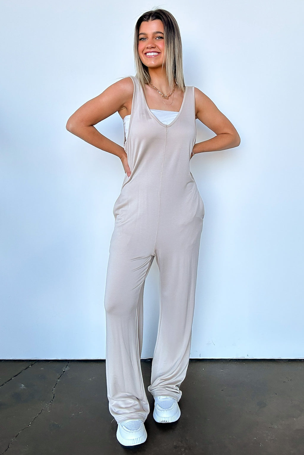  Smooth Charmer Wide Leg Jumpsuit - FINAL SALE - Madison and Mallory