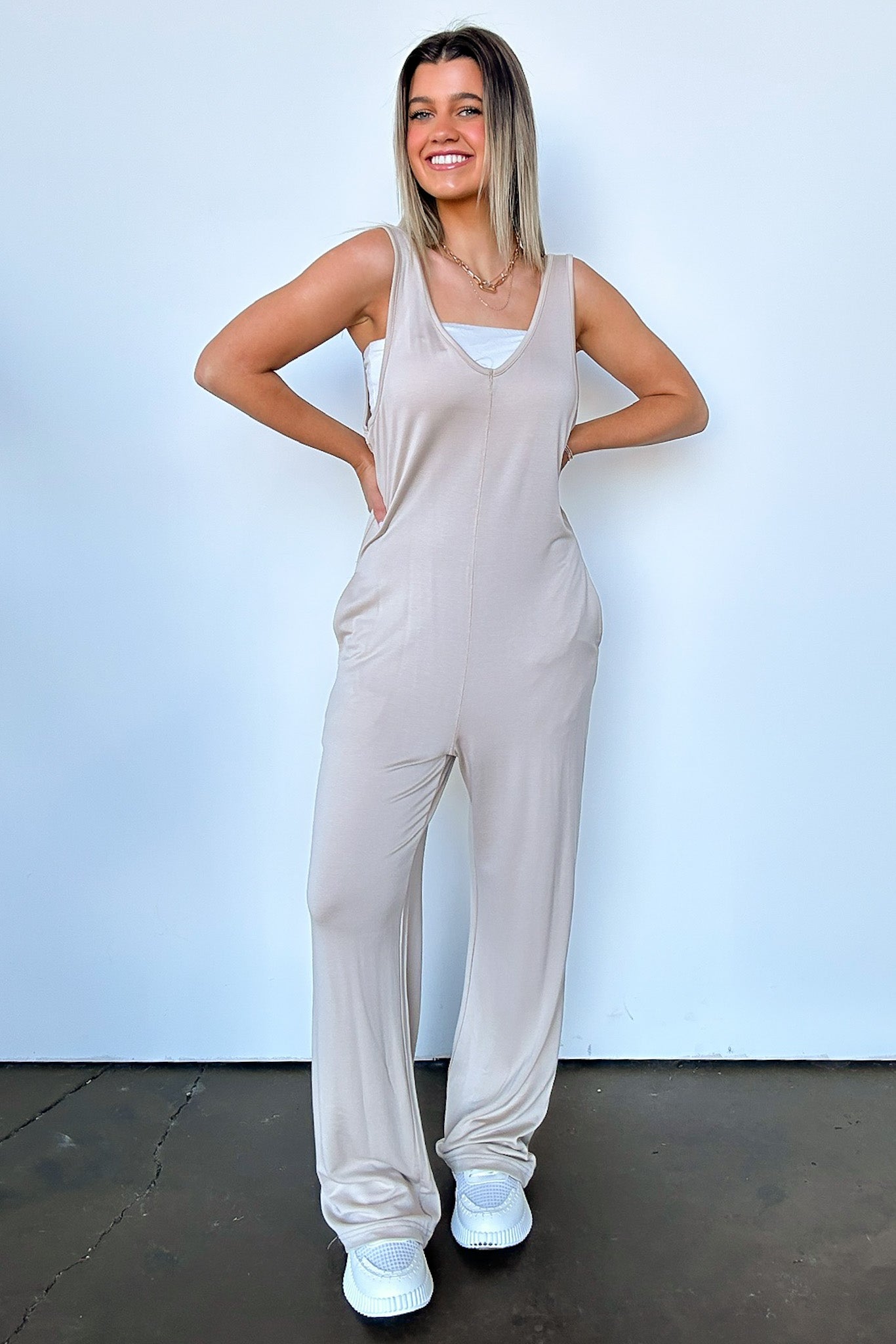  Smooth Charmer Wide Leg Jumpsuit - FINAL SALE - Madison and Mallory