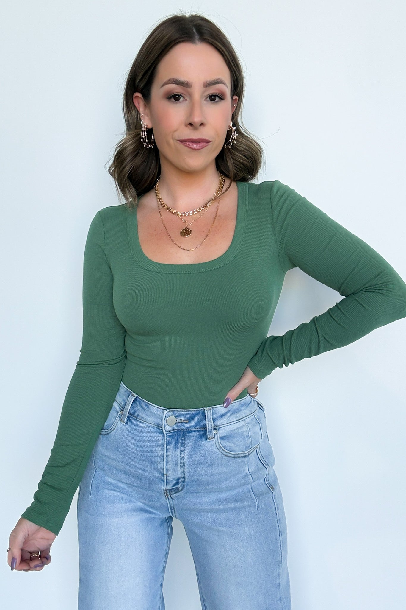  Smooth Moves Scoop Neck Long Sleeve Top - Madison and Mallory