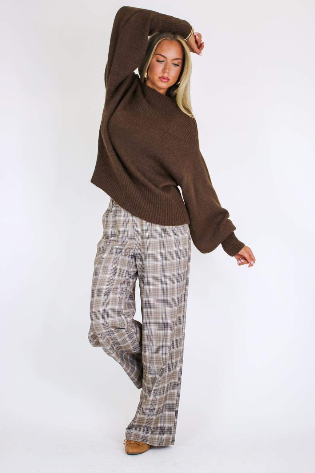 Soft Aura Mock Neck Sweater - Madison and Mallory