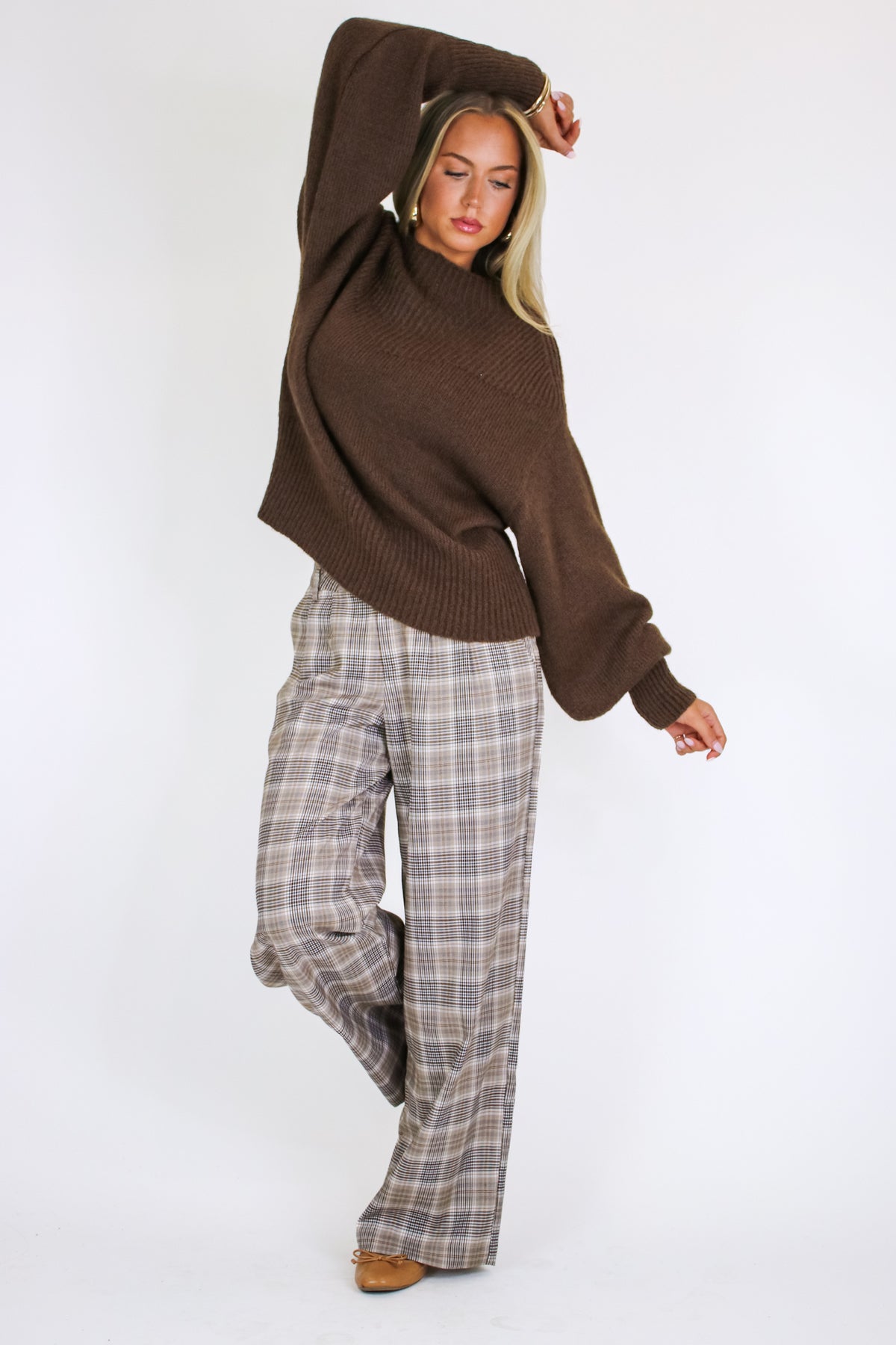 Soft Aura Mock Neck Sweater - Madison and Mallory