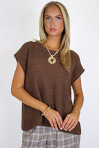 Luxe Appeal Relaxed Crew Neck Knit Top