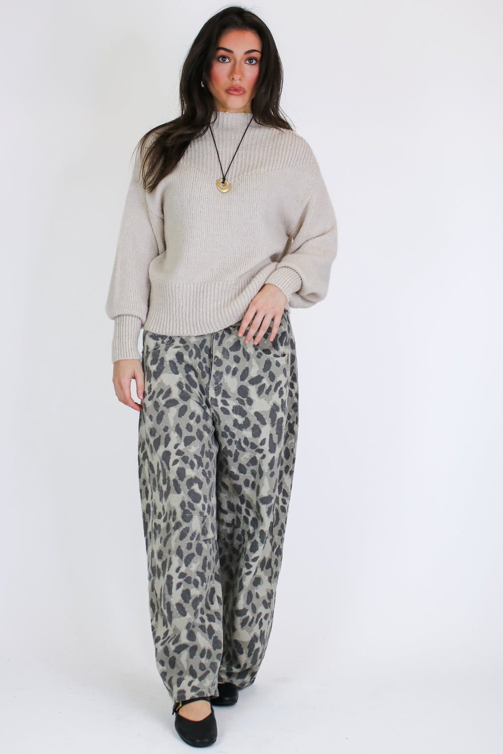 Soft Aura Mock Neck Sweater - Madison and Mallory