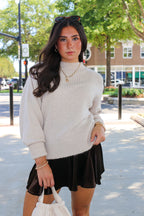Soft Aura Mock Neck Sweater - Madison and Mallory