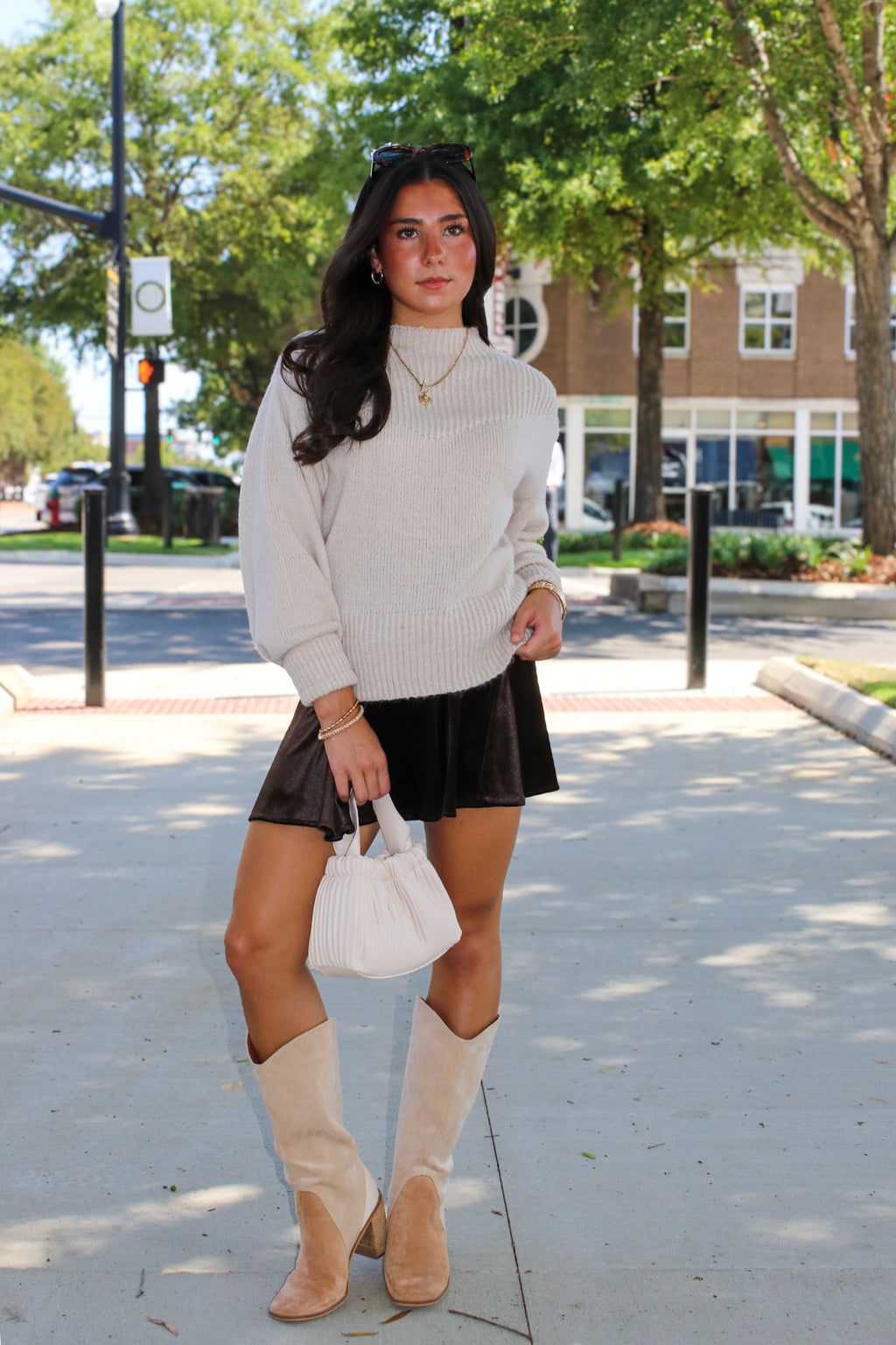 Soft Aura Mock Neck Sweater - Madison and Mallory