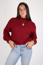 Soft Aura Mock Neck Sweater - Madison and Mallory
