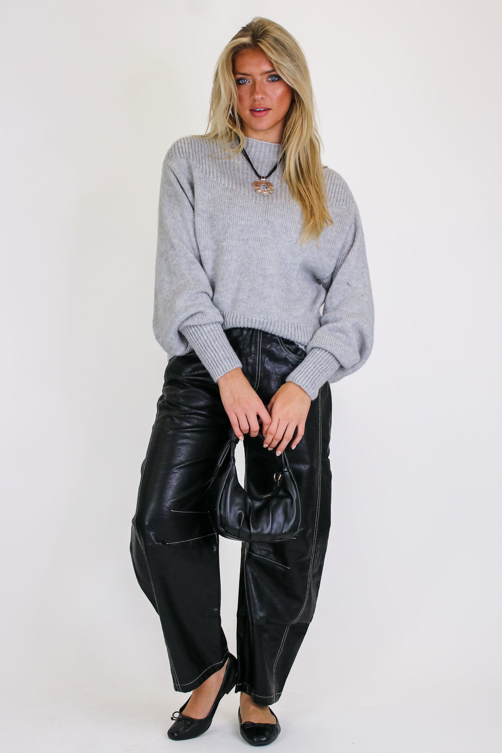 Soft Aura Mock Neck Sweater - Madison and Mallory