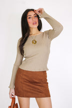 Soft Evidence Boat Neck Top - Madison and Mallory