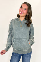 Soft Burnout Acid Wash Hooded Sweatshirt - Madison and Mallory