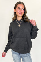 Soft Burnout Acid Wash Hooded Sweatshirt - Madison and Mallory