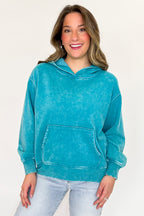 Soft Burnout Acid Wash Hooded Sweatshirt - Madison and Mallory