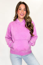 Soft Burnout Acid Wash Hooded Sweatshirt - Madison and Mallory
