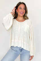 Soft Current V-Neck Flowy Top - Madison and Mallory