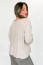 Soft Current V-Neck Flowy Top - Madison and Mallory