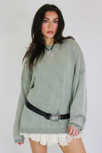 Soft Edge Contrast Seam Pullover
