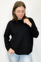 Soft Focus Mock Neck Sweater - FINAL SALE - Madison and Mallory
