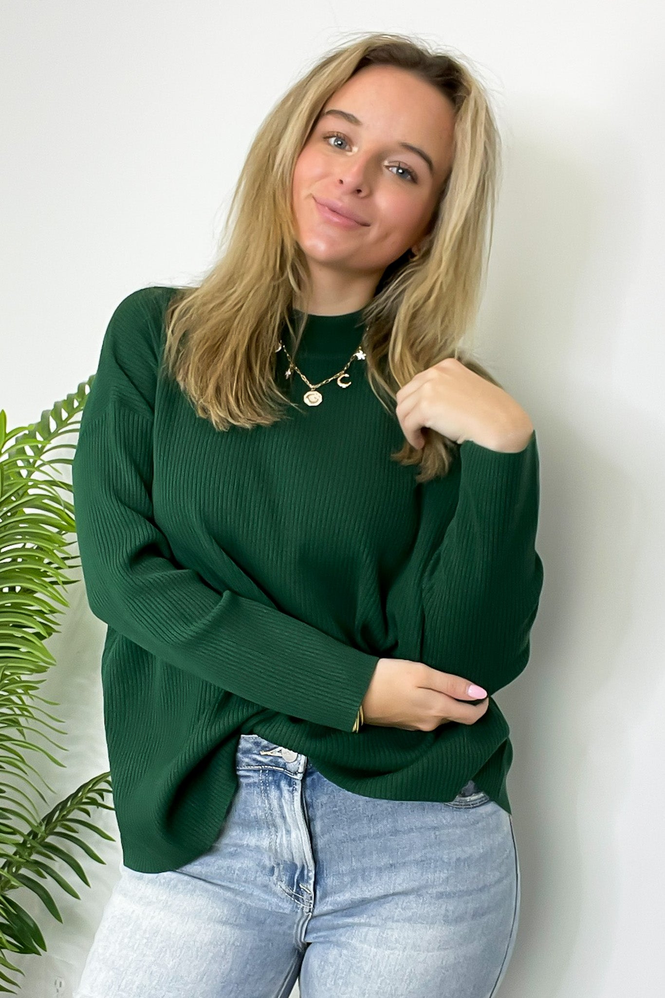 Soft Focus Mock Neck Sweater - FINAL SALE - Madison and Mallory