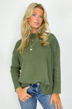 Soft Focus Mock Neck Sweater - FINAL SALE - Madison and Mallory