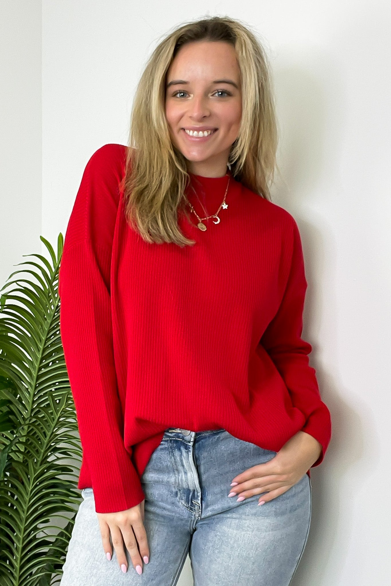 Ruby / S Soft Focus Mock Neck Sweater - Madison and Mallory