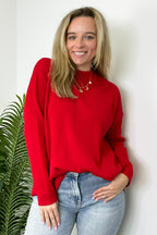 Ruby / S Soft Focus Mock Neck Sweater - FINAL SALE - Madison and Mallory