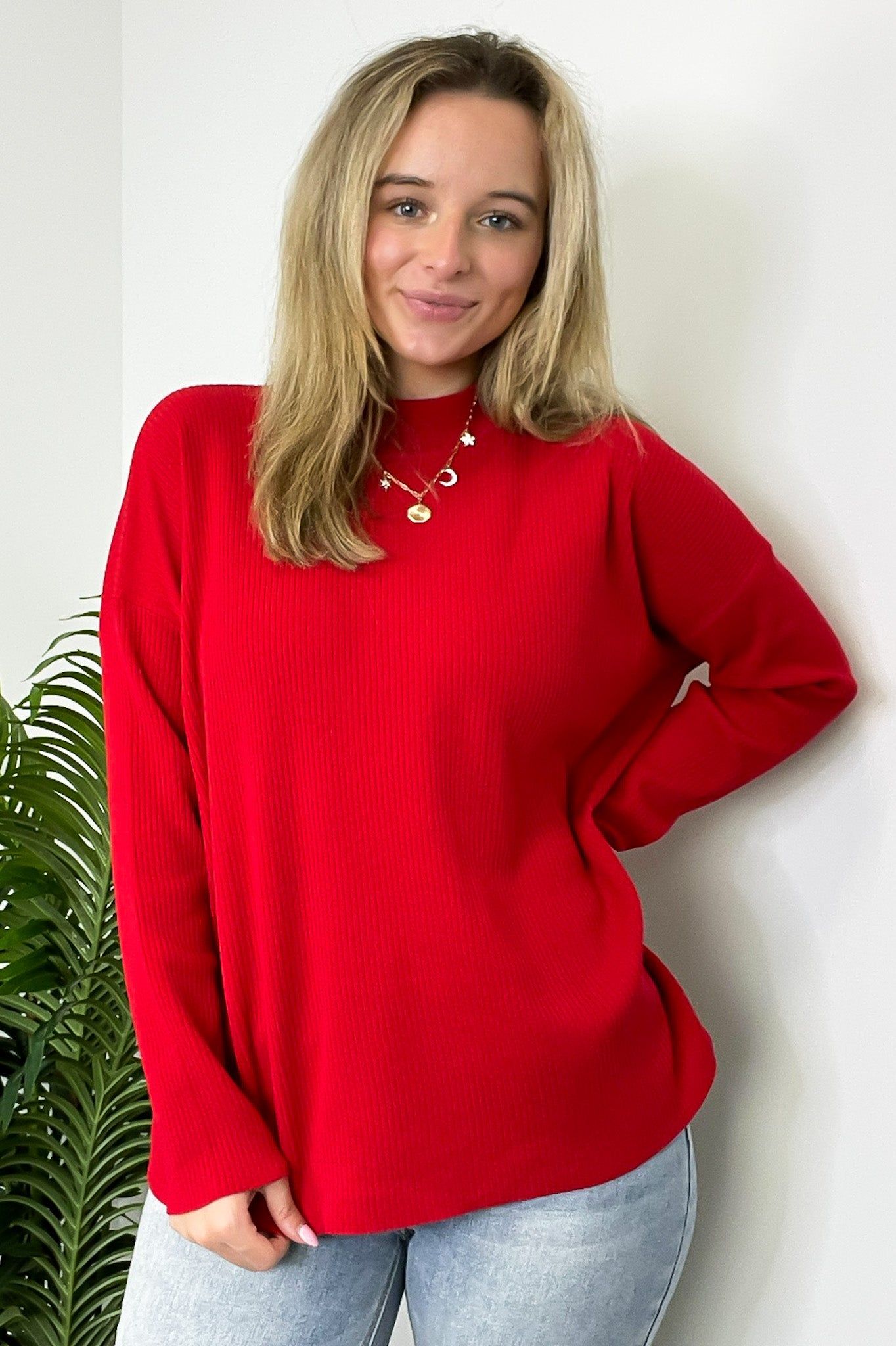  Soft Focus Mock Neck Sweater - Madison and Mallory