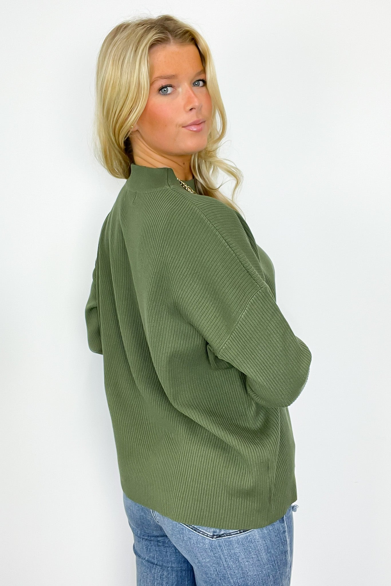 Soft Focus Mock Neck Sweater - FINAL SALE - Madison and Mallory