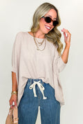 Ash Mocha / SM Soft Motion Rib Knit Top - BACK IN STOCK - Madison and Mallory