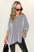 Black/White / SM Soft Motion Ribbed Knit Top - Madison and Mallory