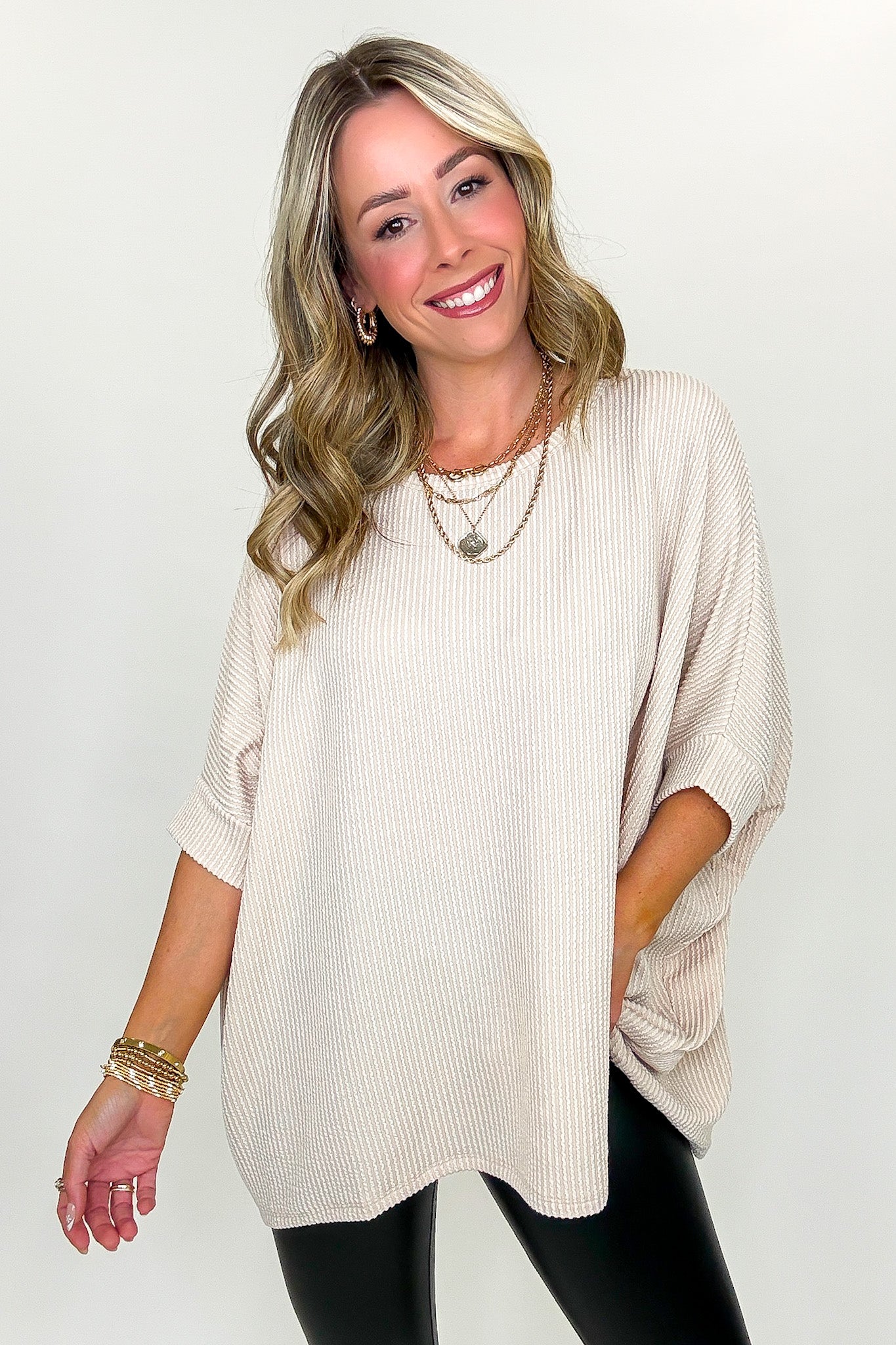Soft Motion Rib Knit Top