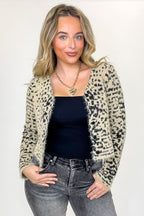 Soft Prowl Fuzzy Knit Animal Print Cardigan - FINAL SALE - Madison and Mallory