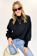 Soft Aura Mock Neck Sweater - FINAL SALE - Madison and Mallory