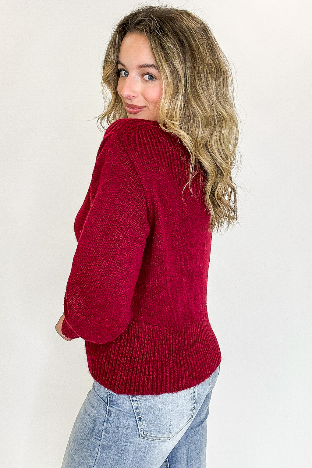 Soft Aura Mock Neck Sweater - FINAL SALE - Madison and Mallory