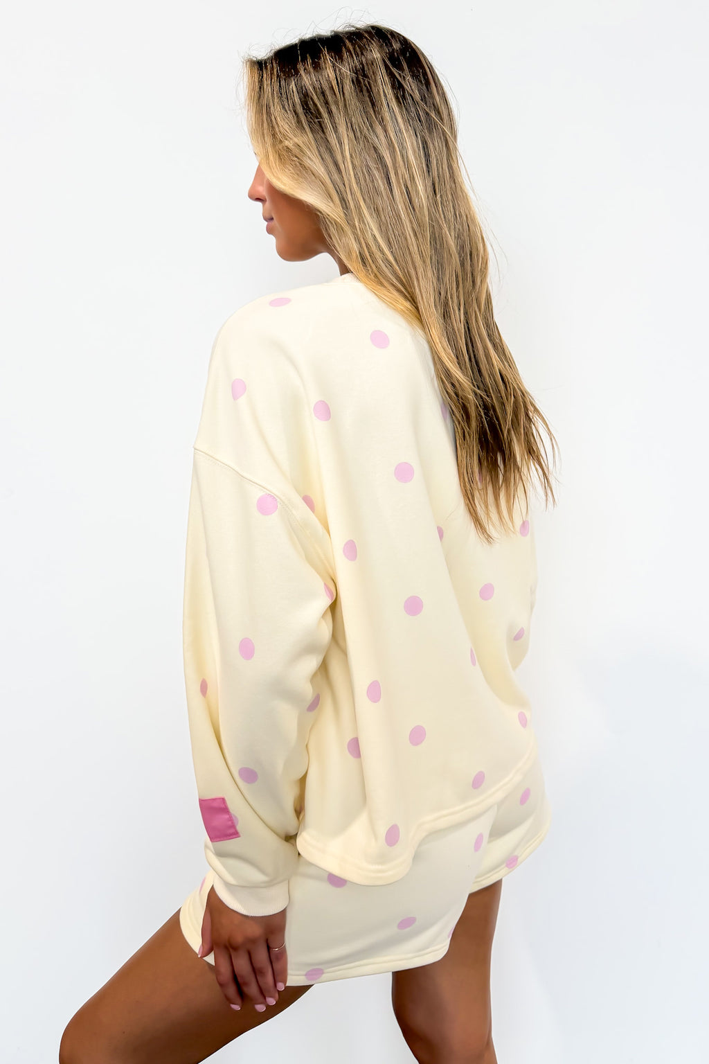 Soft Dot Lounge Crewneck Sweatshirt - Madison and Mallory