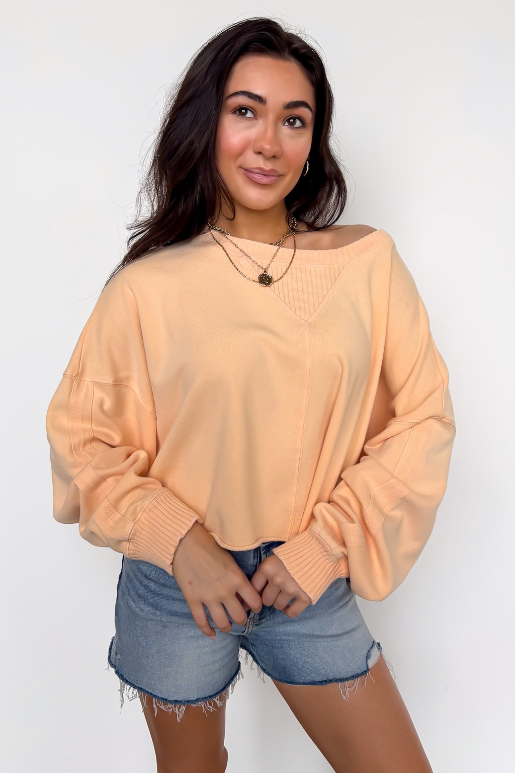 Soft Dye Fleeced Sweatshirt - Madison and Mallory